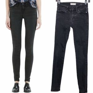 NWOT Madewell Skinny Skinny Black Wash Jeans 25